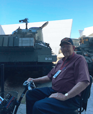 Zach's grandpa at WWII museum