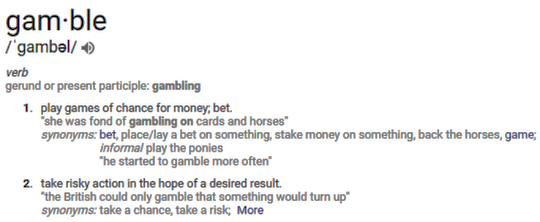 gamble definition