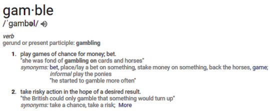 gamble    definition