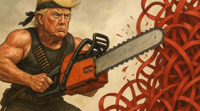 Chewing Through Red Tape with a Chainsaw