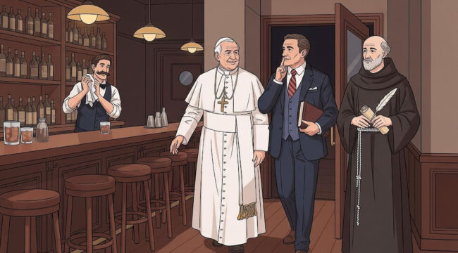 The Pope, the Libertarian, and the Angelic Doctor Walk Into a Bar…